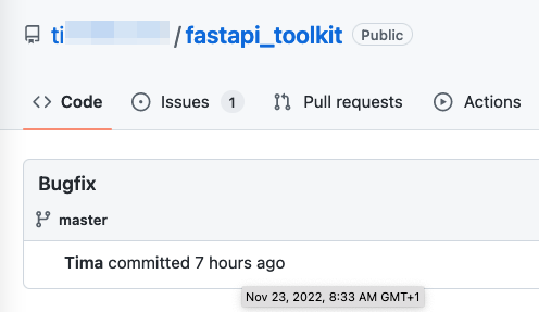 The malicious commit